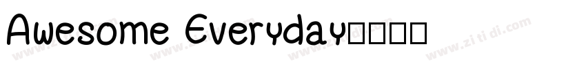 Awesome Everyday字体转换